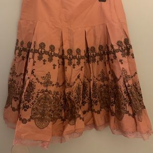 Apt. 9 petite flowy peach skirt
